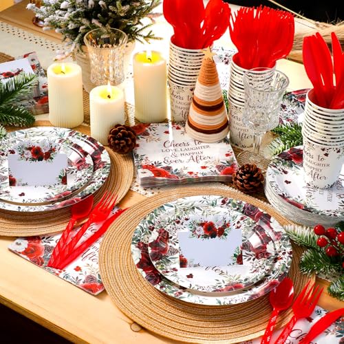 410 Pcs Terracotta Paper Plates and Napkins Set Disposable Party Tableware R4609