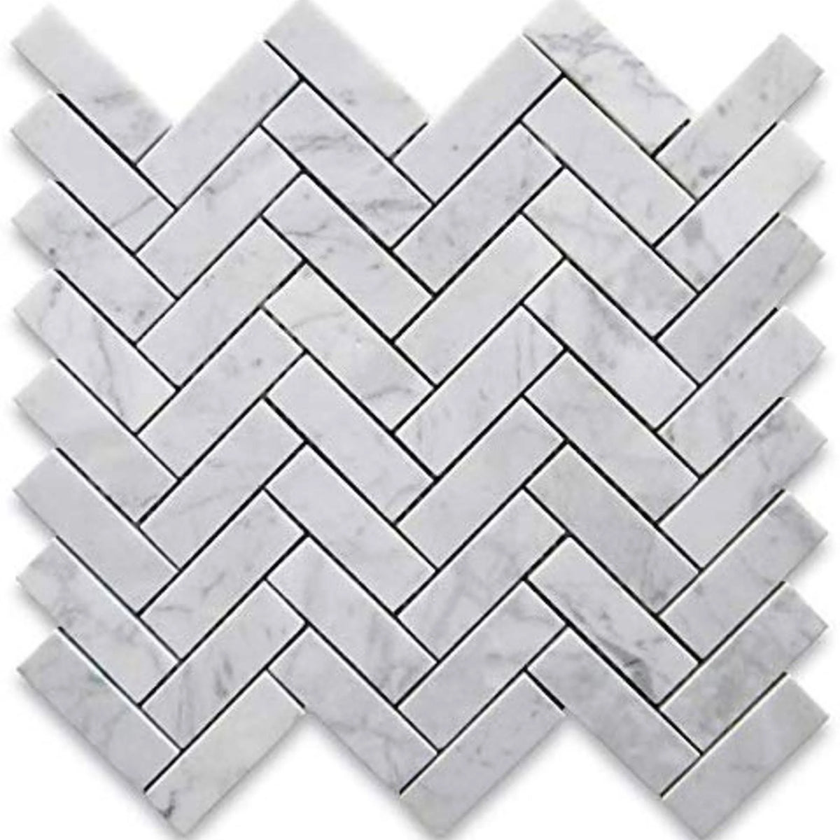 Carrara Marble Mosaic Backsplash Tile, 20pc Z13448