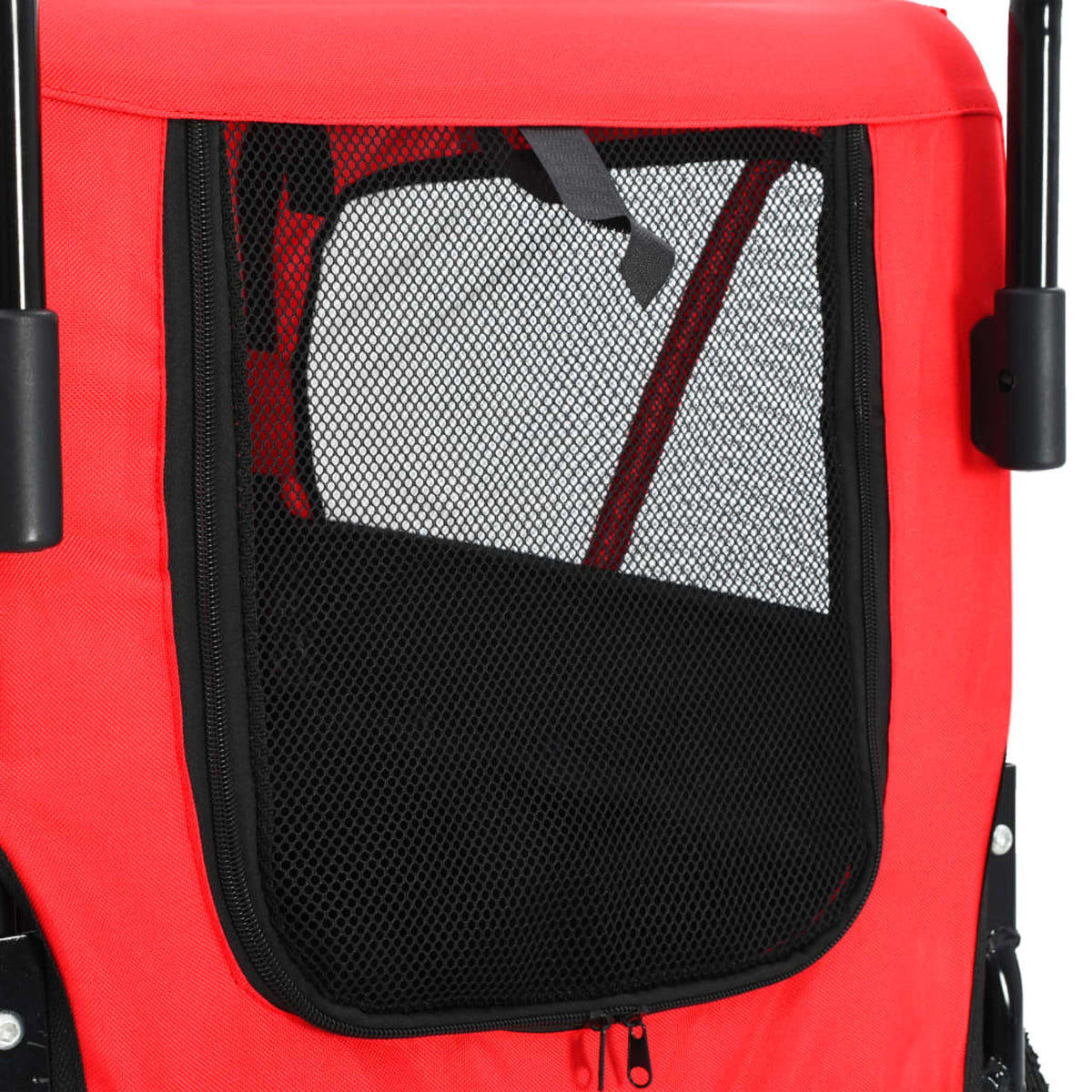 Red and Black Pet Bike Trailer and Jogging Stroller A5942