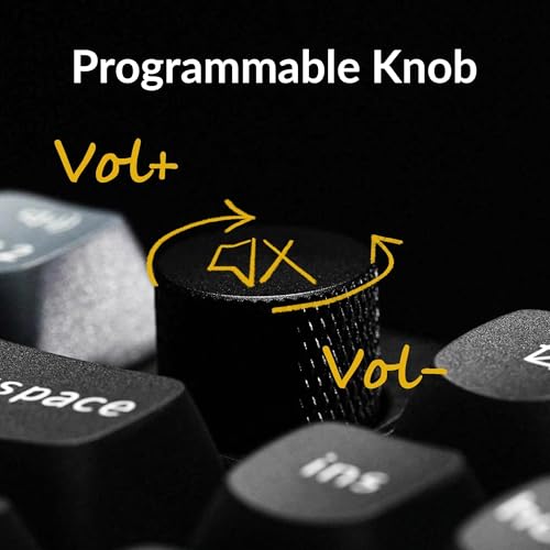 Black TKL Mechanical Keyboard with Knob B239237