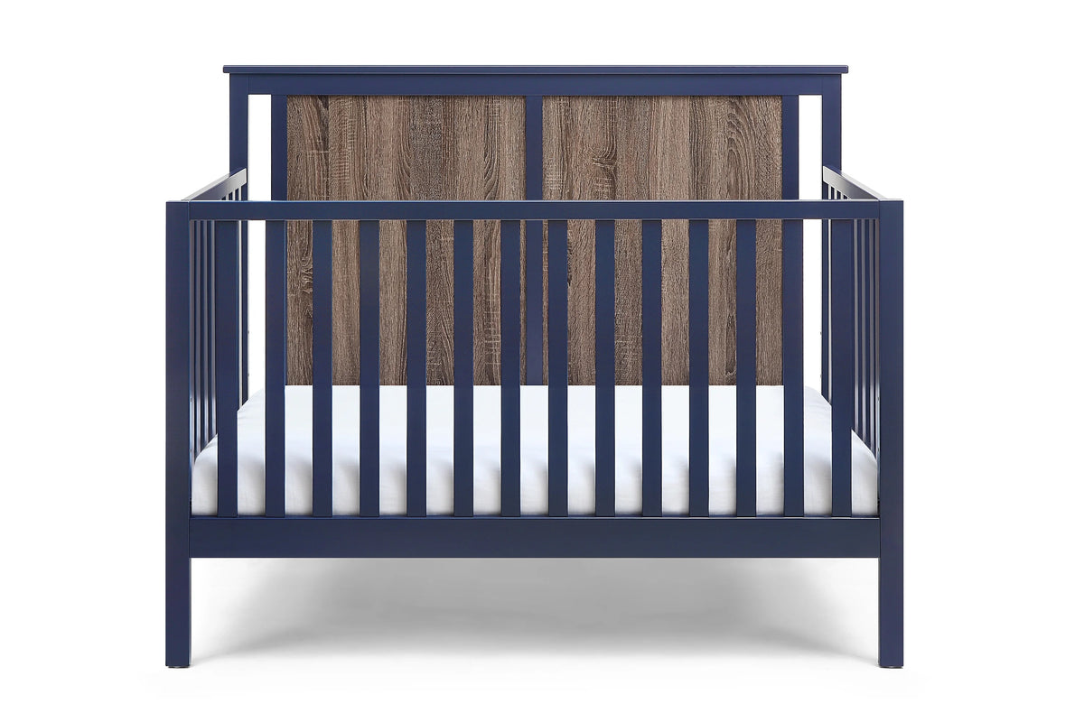 Midnight Blue and Vintage Walnut Finish Crib G14848