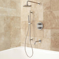 Brushed Nickel Thermostatic Tub and Shower System R301734