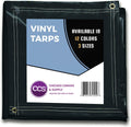 Heavy Duty Waterproof Vinyl Tarp Grey 10 by 12 Feet Pack of 2 O7771