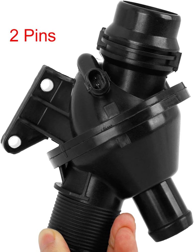 Car Engine Coolant Thermostat Housing Assembly Pack of 2 W174