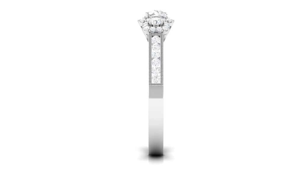 Zircon Engagement Ring 925 Sterling Silver I406