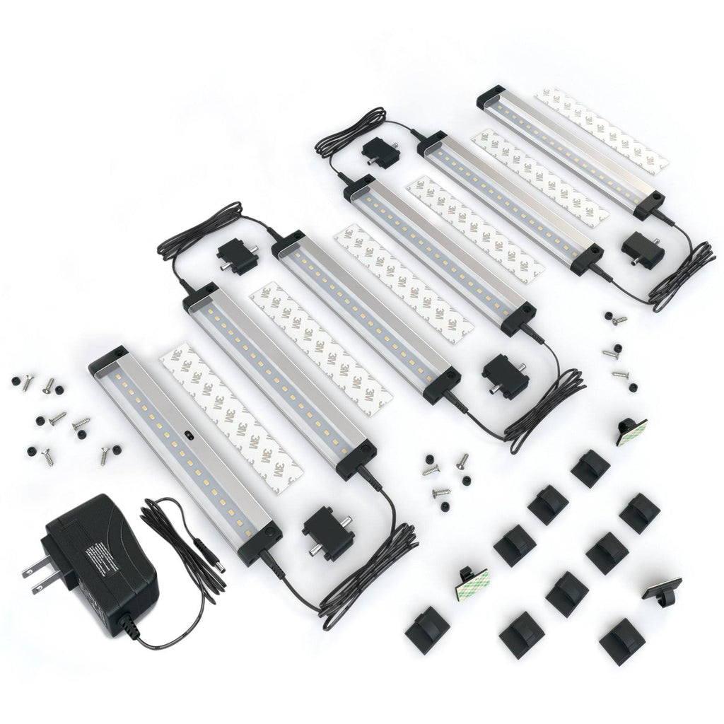 6 Panels 7 inch LED Dimmable Under Cabinet Lighting Kit E9243