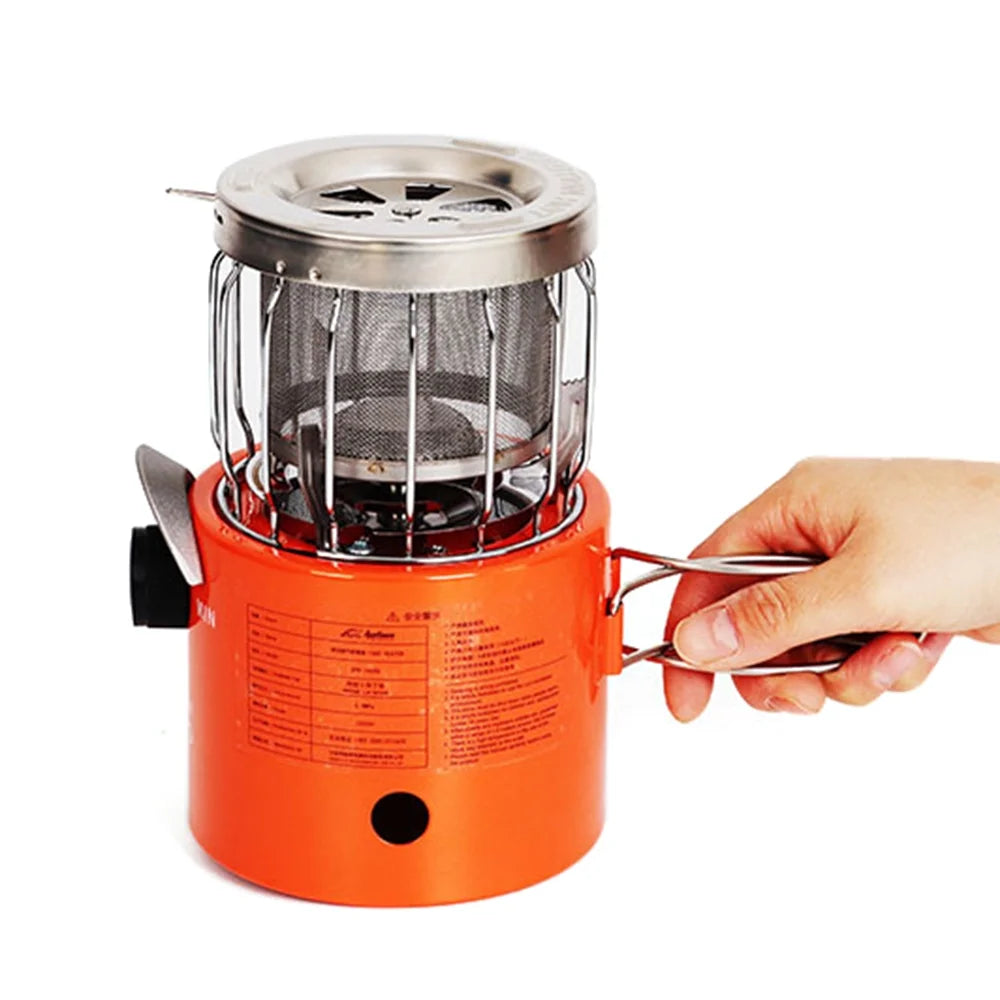 Compact 2000W Gas-Powered Heater & Stove Q126542