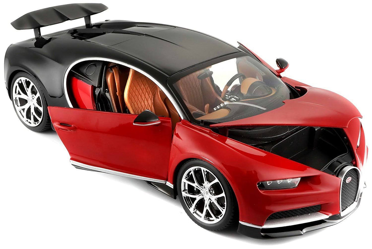 1:18 Scale Red Die-Cast Bugatti Chiron Model B189
