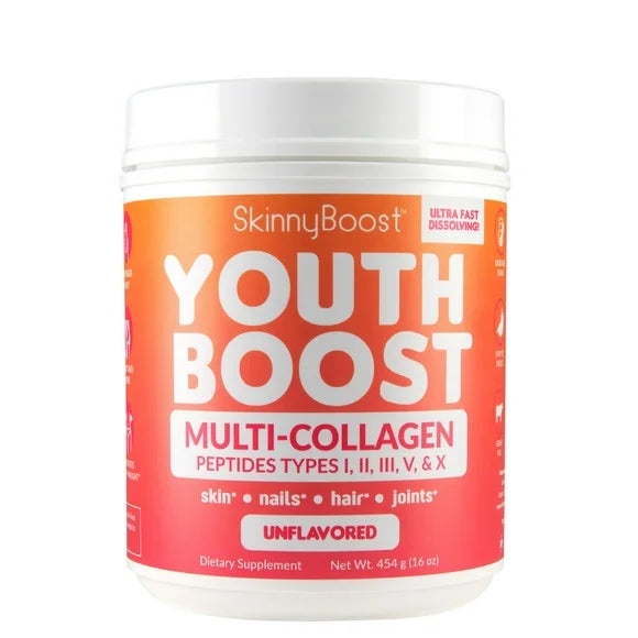 Multi-Collagen Powder 5 Types Hydrolyzed Collagen Peptides Unflavored 58 Servings H243