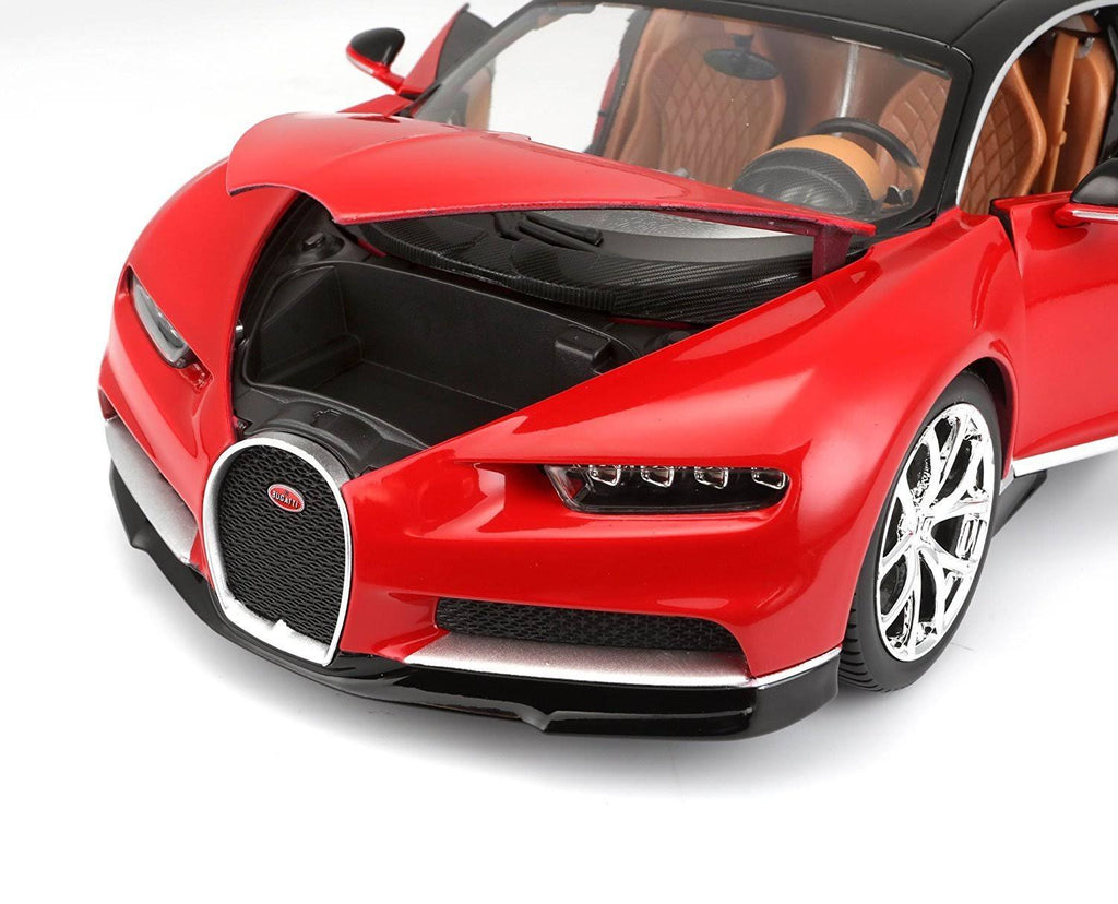 1:18 Scale Red Die-Cast Bugatti Chiron Model B189