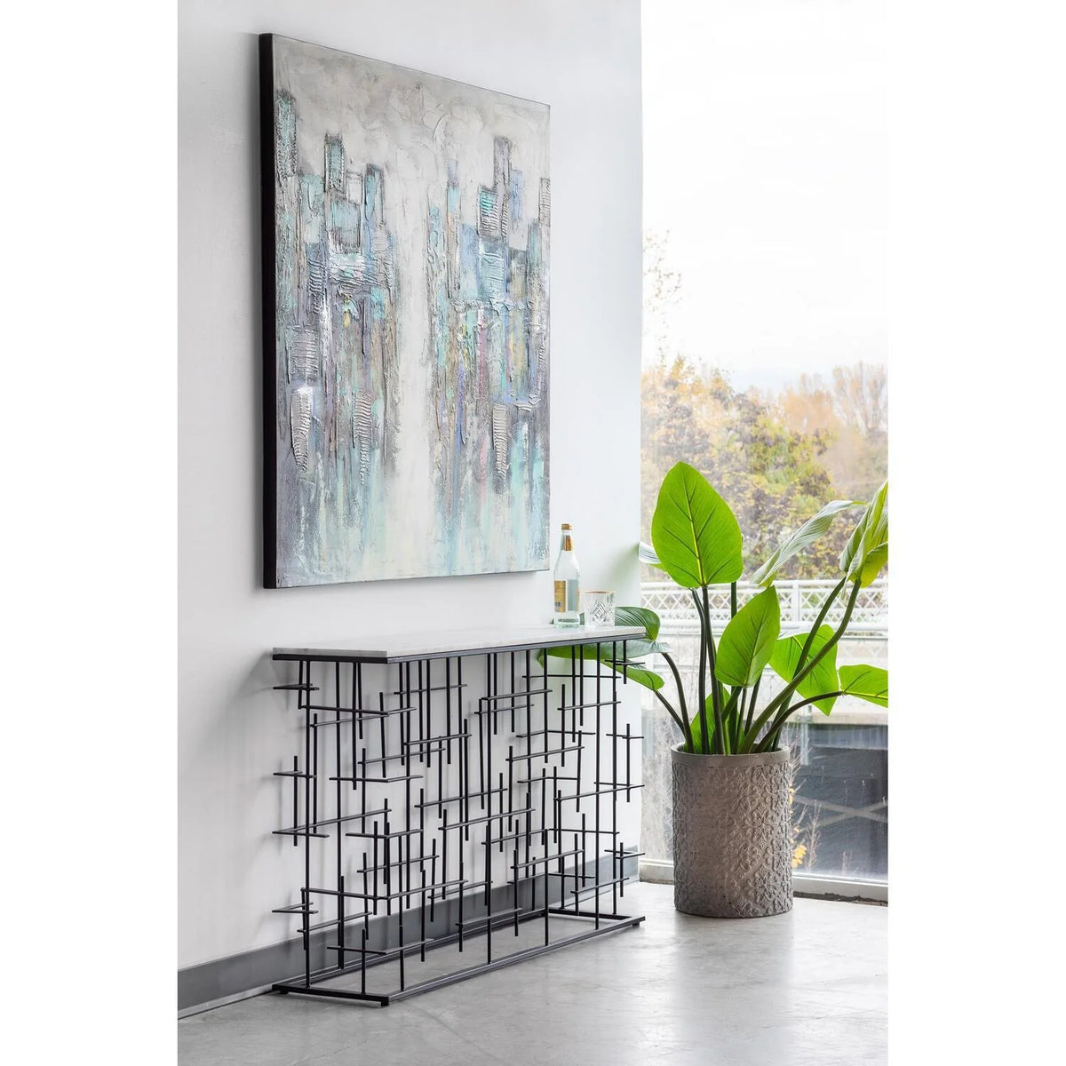 White Marble Console Table X75164
