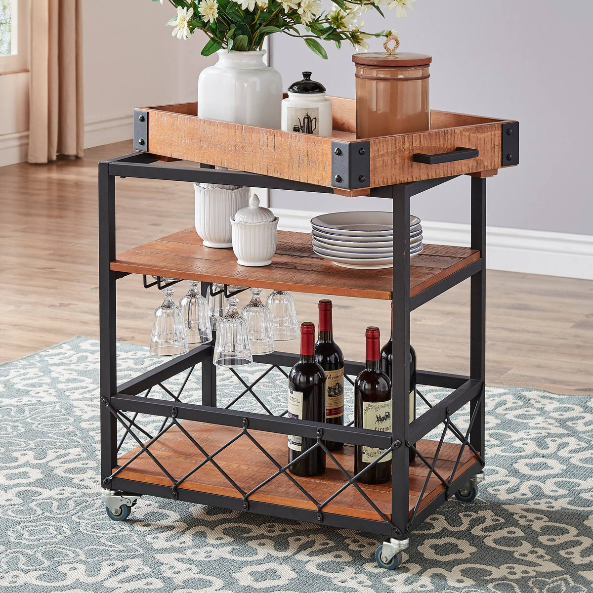 Industrial Bar Cart X321134