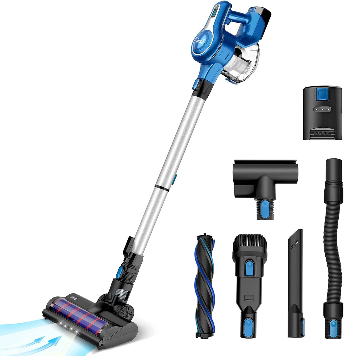 Cordless Stick Vacuum, 23Kpa 250W, 45min Runtime, 10-in-1 Lightweight, Violet F960271