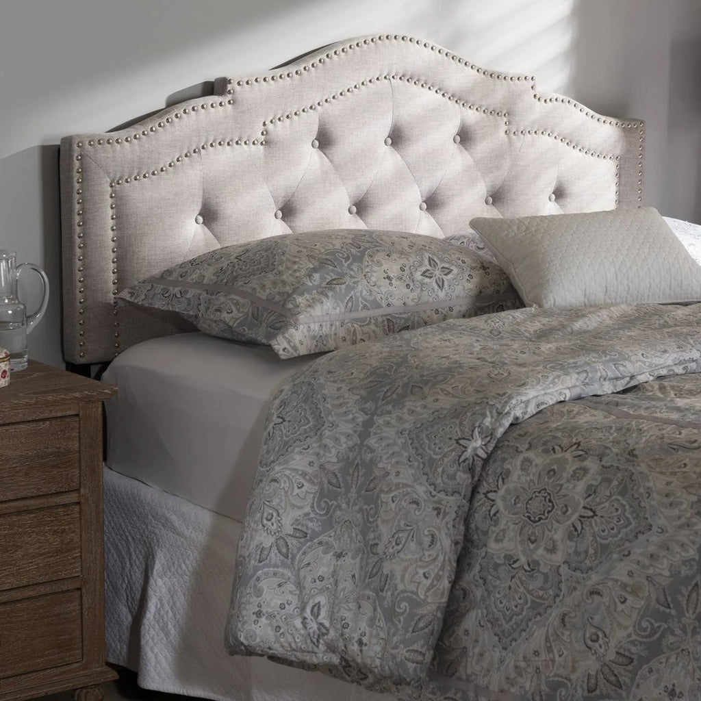 Greyish Beige Queen Headboard T9169