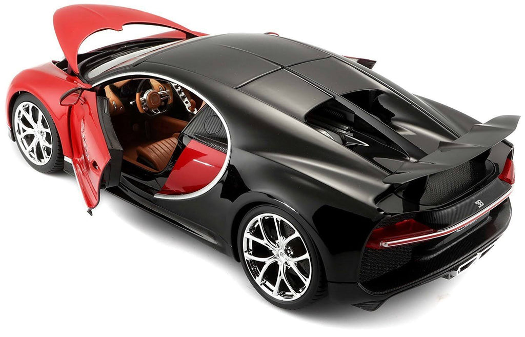 1:18 Scale Red Die-Cast Bugatti Chiron Model B189