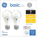 100 Watt Soft White A19 LED Light Bulbs (2 Pack) A8417