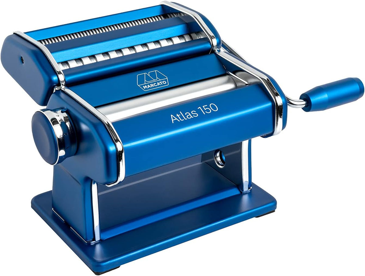 Red Pasta Machine with Pasta Cutter and Hand Crank U919265