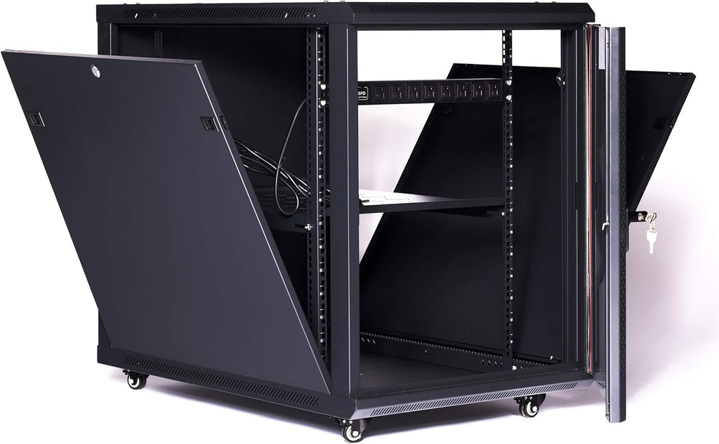 15U Server Rack Cabinet with Wheels A1020