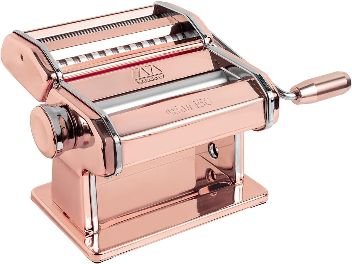 Red Pasta Machine with Pasta Cutter and Hand Crank U919265