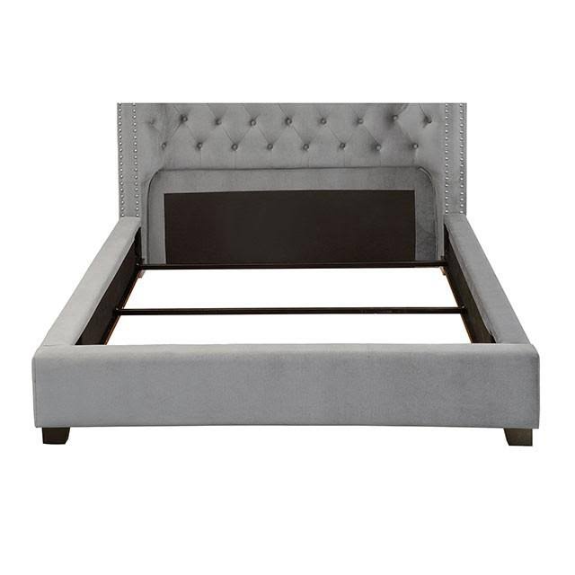 Gray Transitional Queen Bed M39347