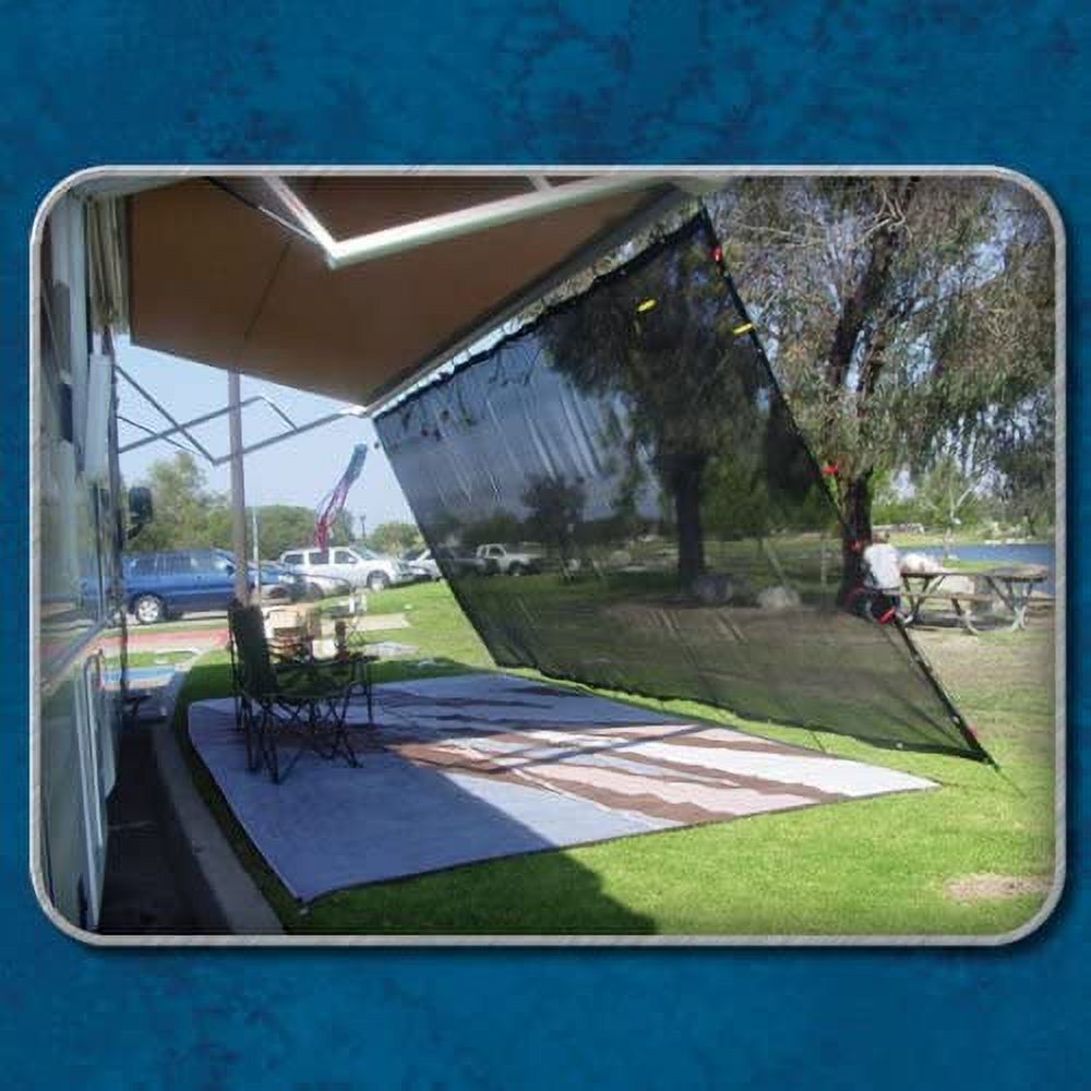 Black RV Awning Shade Complete Kit 8x17 I431