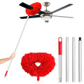 Orange Microfiber Ceiling Fan Duster with Extension Handle U20150