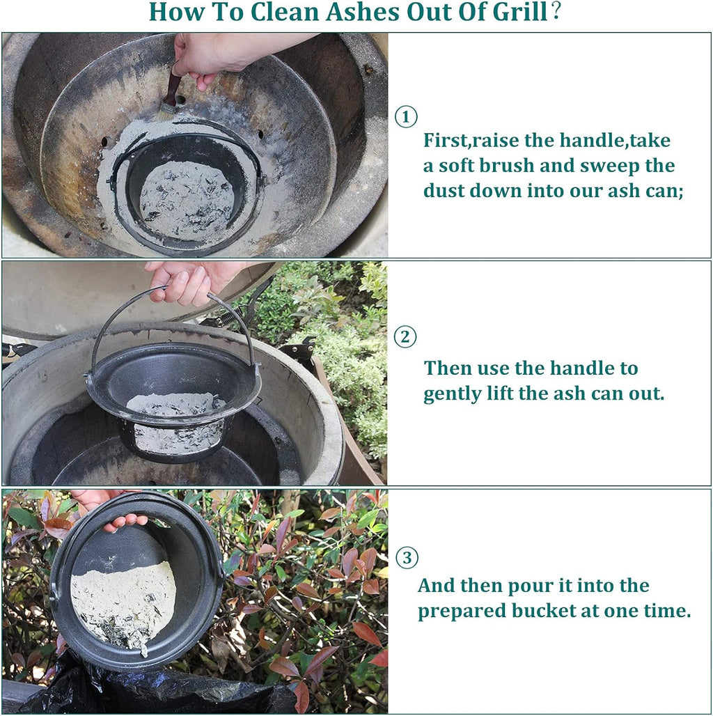 Cast Iron Ash Can with Handle M5596