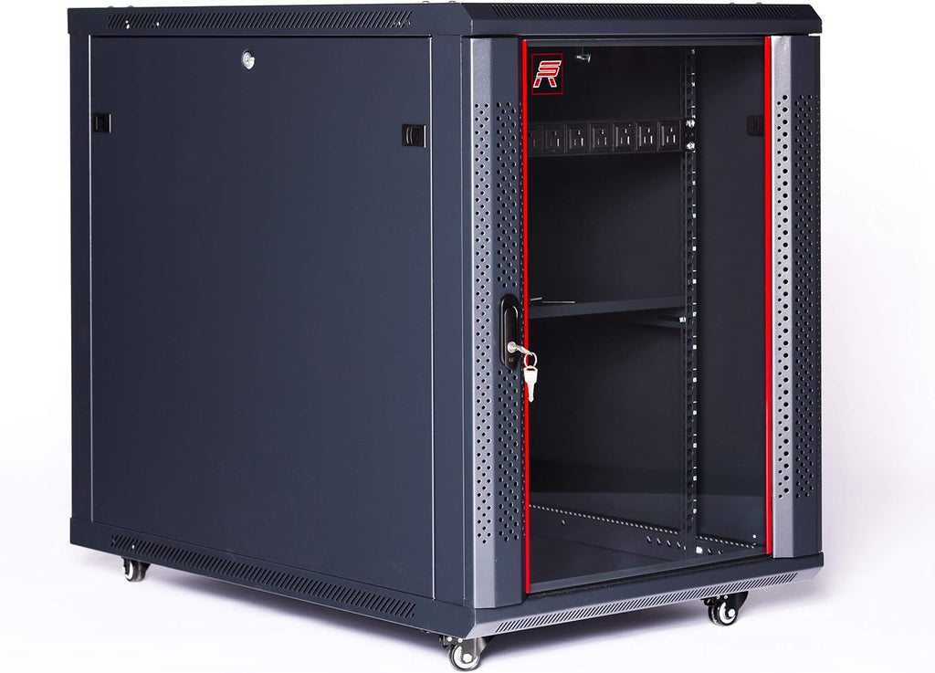 15U Server Rack Cabinet with Wheels A1020