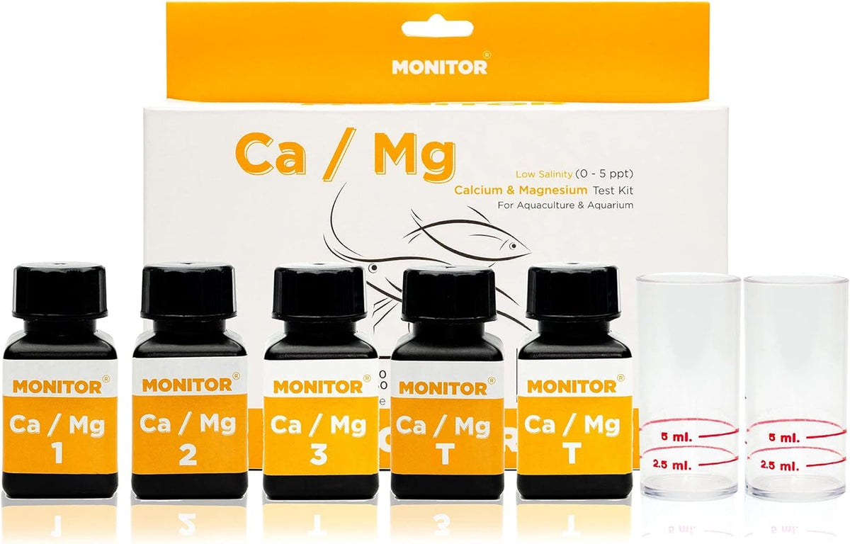 Monitor Calcium/Magnesium Low Salinity (0-5 PPT) Test KIT (120 Tests) Q661094