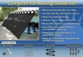 Black RV Awning Shade Complete Kit 8x17 I431