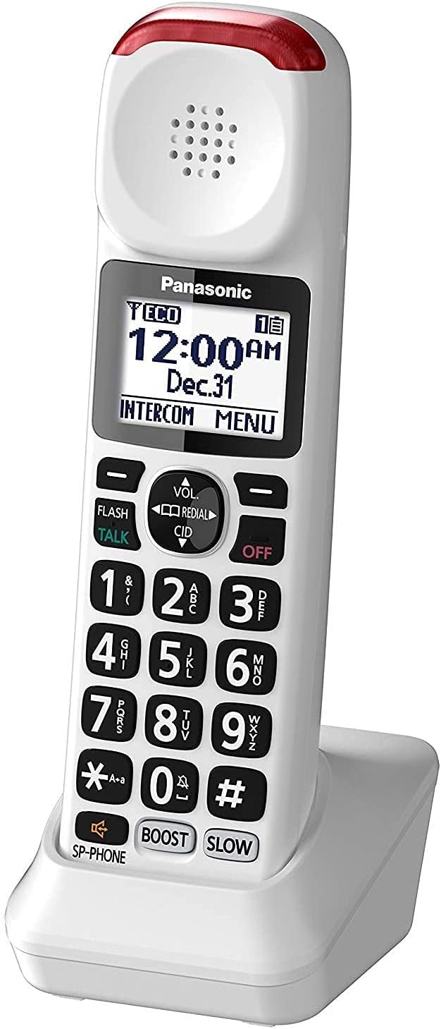 White DECT 6.0 Accessory Handset with Talking Caller ID R6372