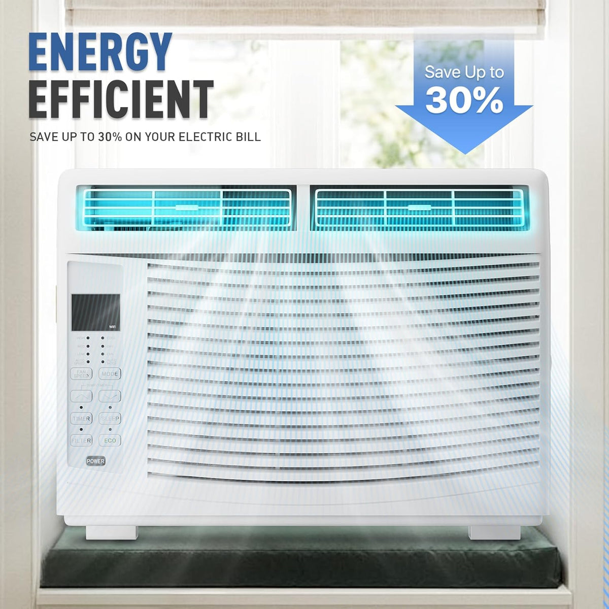 6000 BTU 115V Smart Window AC V422873