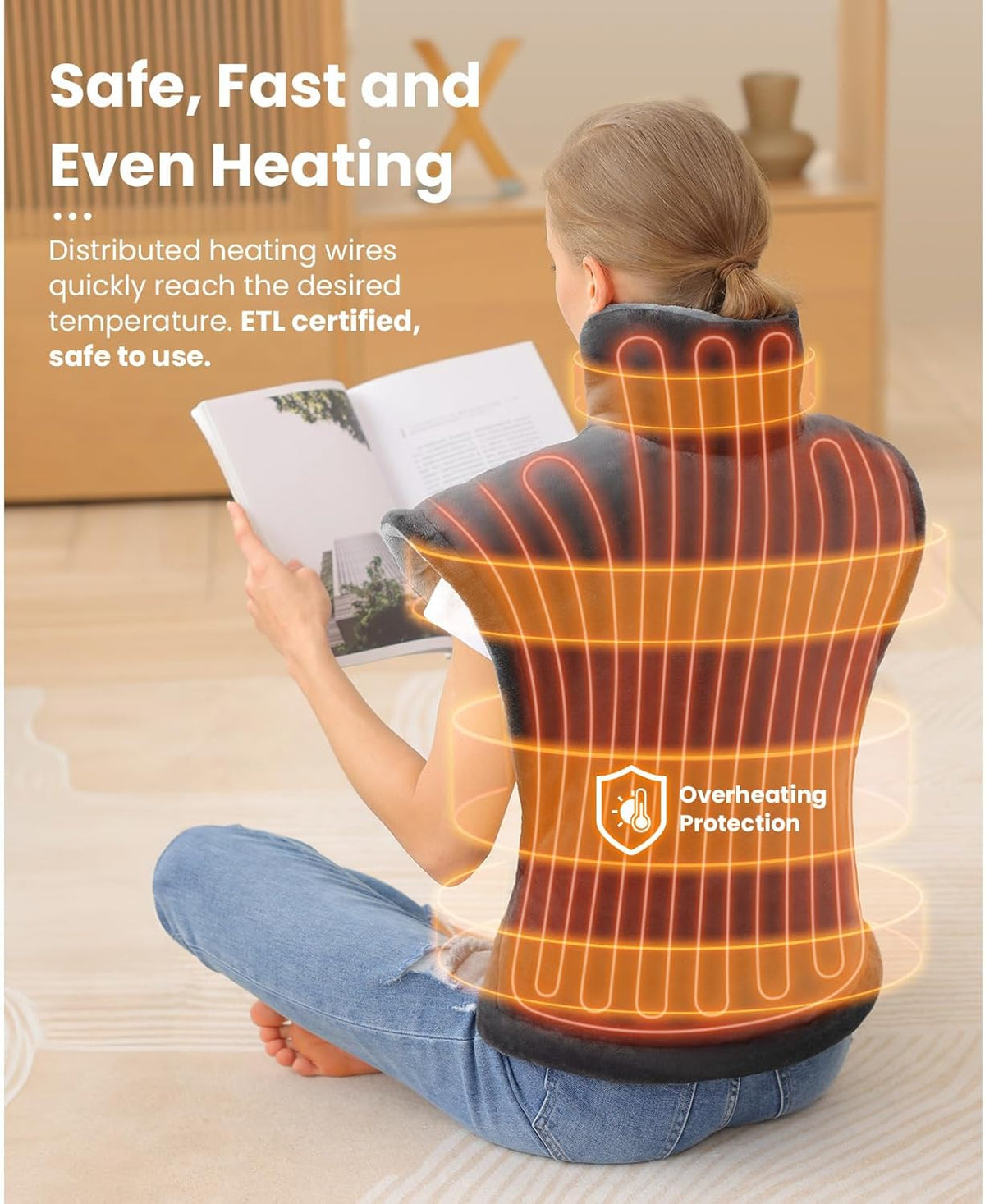Weighted Electric Heating Pad, 24"x34" N3507