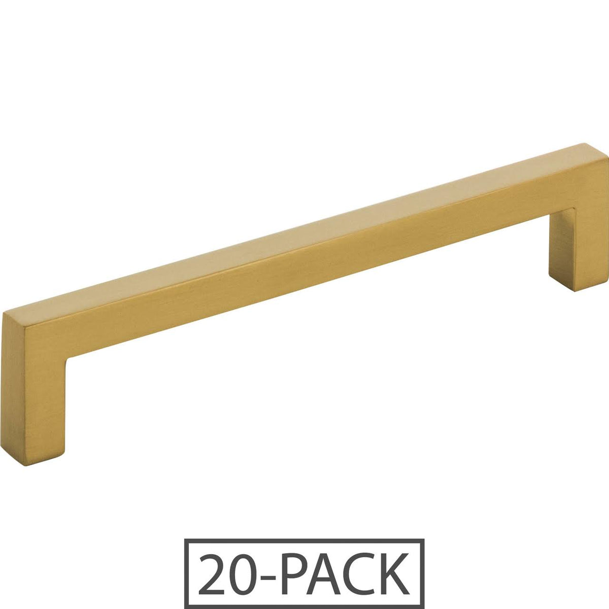 20-Pack 128 mm Satin Bronze Square Cabinet Bar Pull R768541