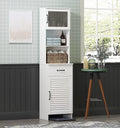 63 Freestanding Bathroom Storage Cabinet with Double Doors and Drawers V69745