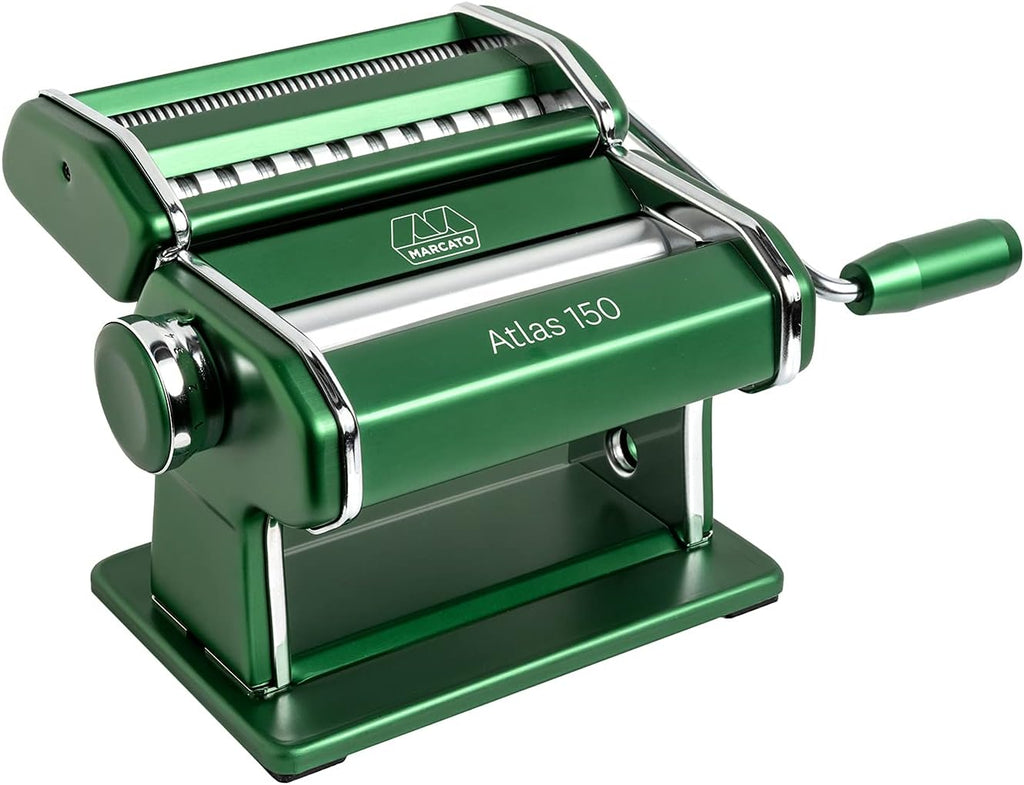 Red Pasta Machine with Pasta Cutter and Hand Crank U919265