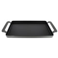 Caviar-Grey Rectangular Enameled Cast Iron Griddle R5579