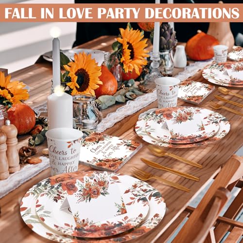 410 Pcs Terracotta Paper Plates and Napkins Set Disposable Party Tableware R4609