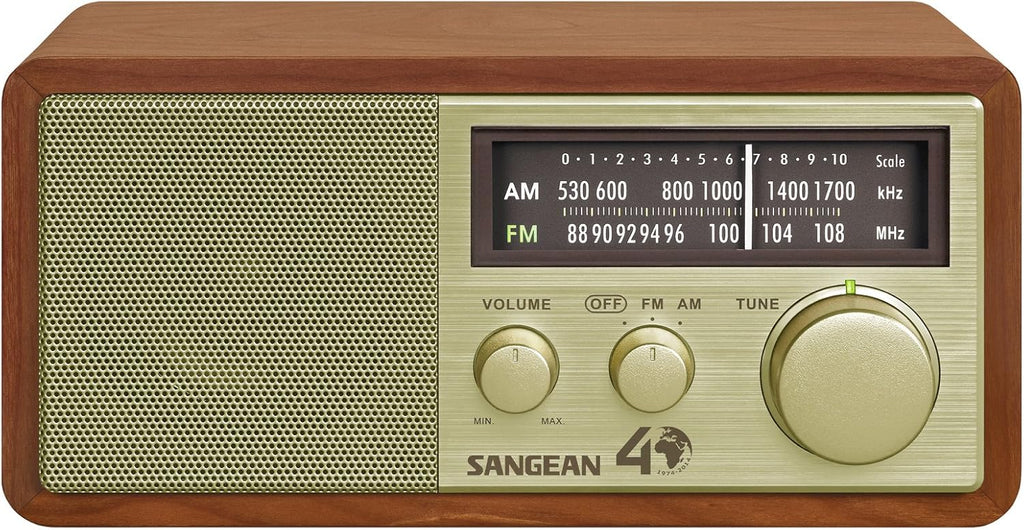 Wood Cabinet AM/FM Table Top Analog Radio Z8178