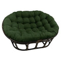 Oversize Double Papasan Chair Micro Suede Cushion Green Q8997