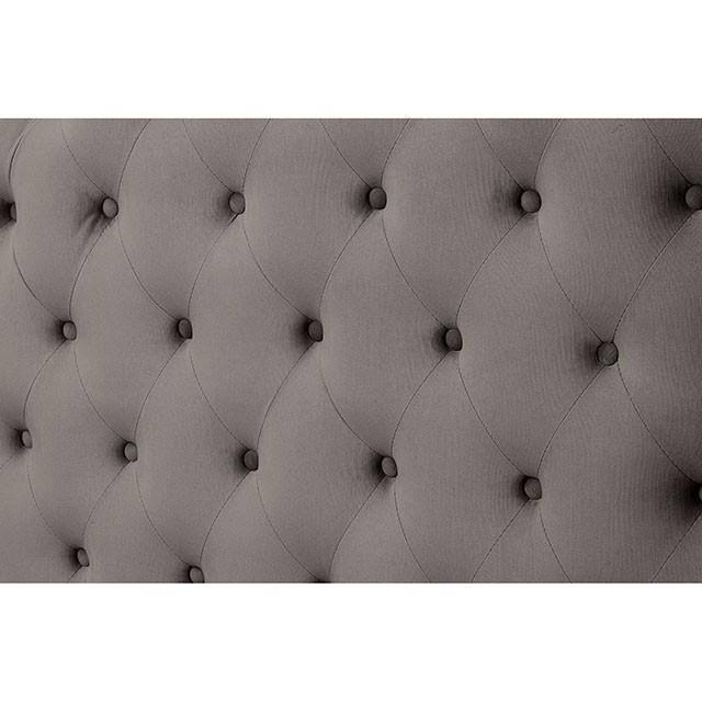 Gray Transitional Queen Bed M39347