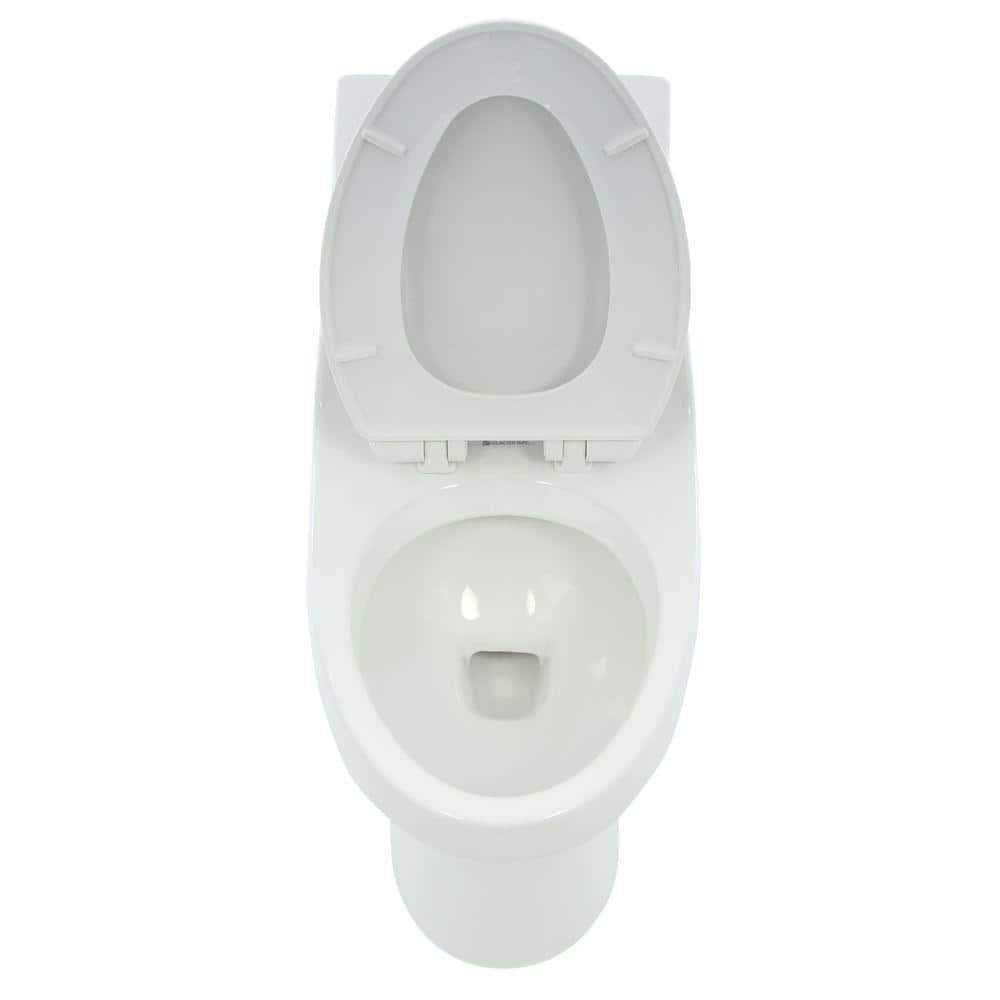 White 1-piece Dual Flush Elongated Toilet A24938