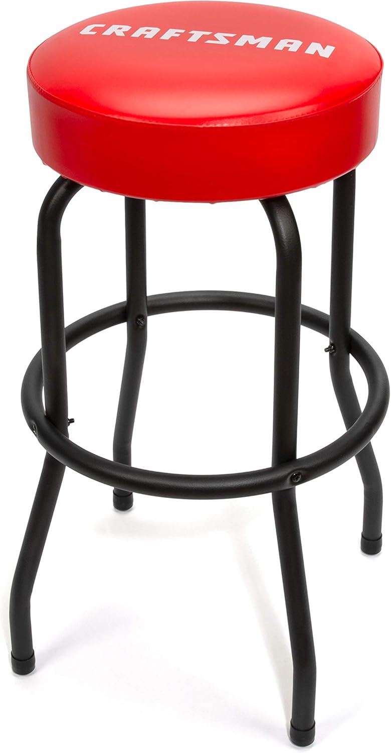 Adjustable Height Work Shop Stool, 29 to 34-inches Tall, 300-lb Capacity S955330