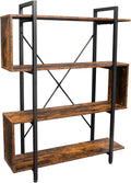 Vintage Industrial 4 Tier S Shaped Bookshelf V2171