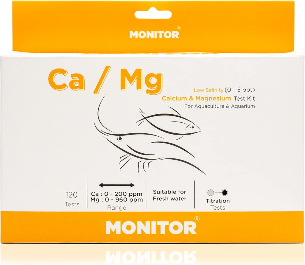 Monitor Calcium/Magnesium Low Salinity (0-5 PPT) Test KIT (120 Tests) Q661094