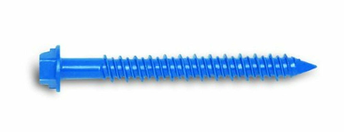 1/4-Inch by 5-Inch Hex Head Carbon Steel Screw Anchor, 100 per A7927