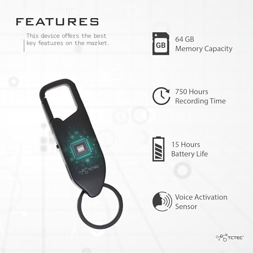 128GB Voice Recorder with Noise Reduction U903