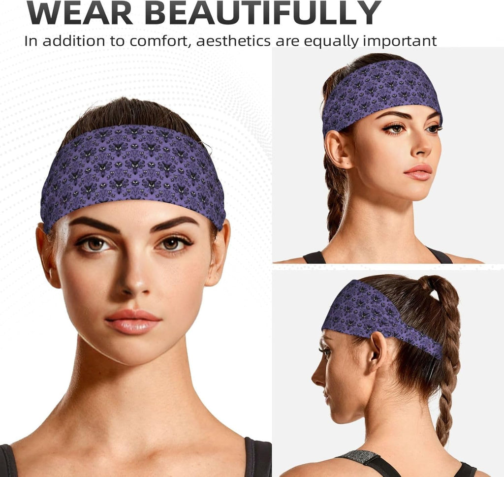 Elastic Moisture Wicking Athletic Headband A1945