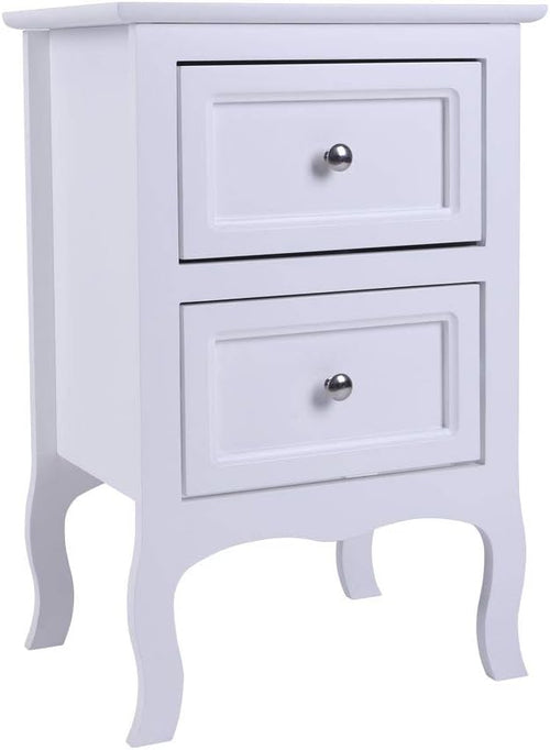 1/2 Drawer Wood Nightstand with Storage Shelf X3715