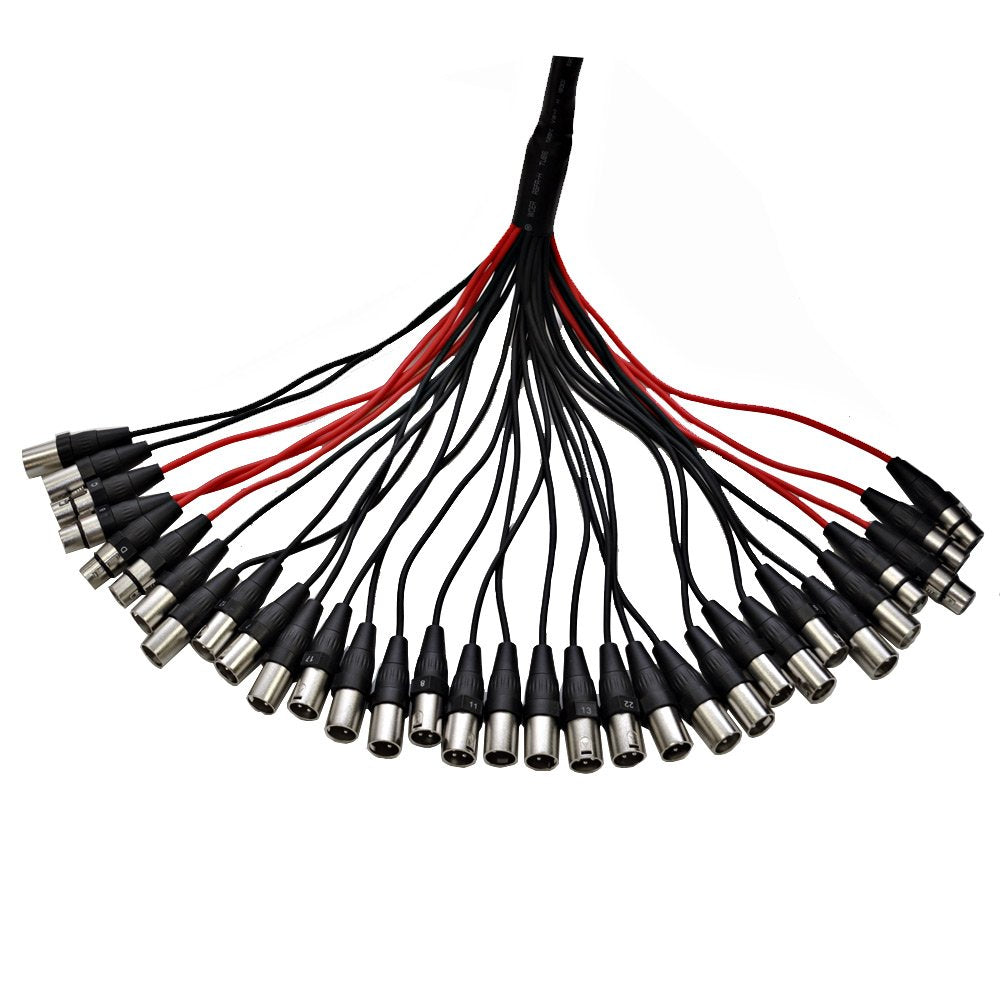 12-Channel XLR Low Profile Circuit Board Snake Cable, 100-Feet J957